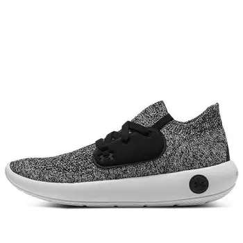 Кроссовки recover lce 'black halo grey' Under Armour, черный