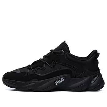 Кроссовки retro 'black purple' Fila, черный