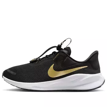 Кроссовки revolution 7 easyon 'black gold' Nike, черный