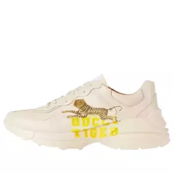Кроссовки rhyton 'beige tiger' Gucci, бежевый