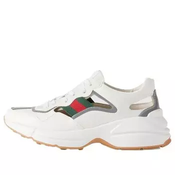 Кроссовки rhyton 'cut out white' Gucci, белый