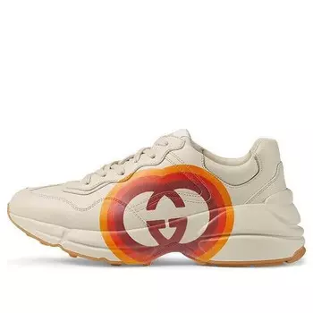 Кроссовки rhyton 'logo print' Gucci, белый