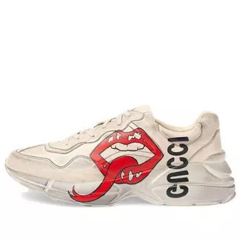 Кроссовки rhyton 'mouth' Gucci, белый