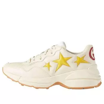 Кроссовки rhyton sneakers 'stars' Gucci, белый