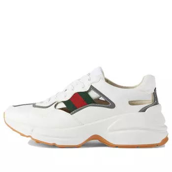 Кроссовки rhyton sneakers 'white' Gucci, белый