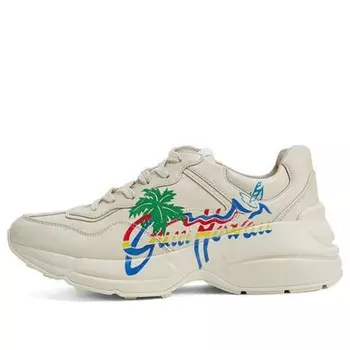 Кроссовки rhyton 'white' Gucci, белый