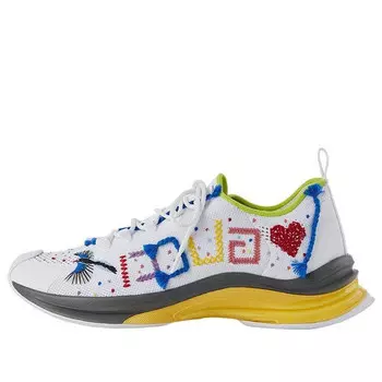 Кроссовки run sneaker 'lovelight' Gucci, белый