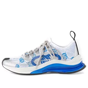 Кроссовки run sneaker 'white blue' Gucci, белый