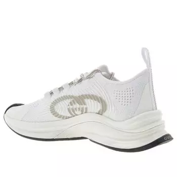 Кроссовки run sneaker 'white' Gucci, белый