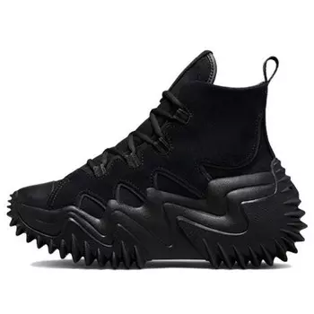Кроссовки run star motion cx platform workwear high 'triple black' Converse, черный