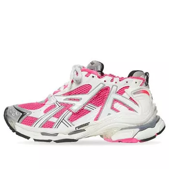 Кроссовки runner sneakers 'white pink grey mesh and nylon' Balenciaga, белый