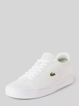 Кроссовки с этикеткой Lacoste, кремовый