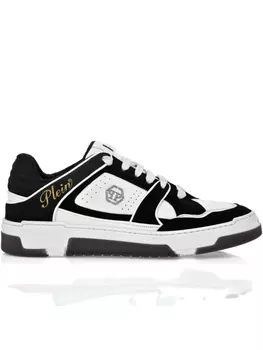 Кроссовки с кожаными вставками Philipp Plein, черный