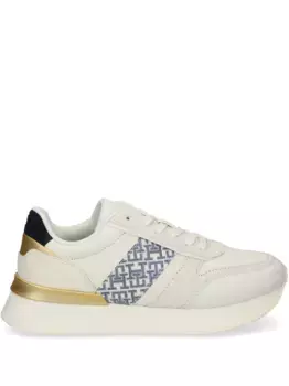 Кроссовки с монограммой Tommy Hilfiger, белый