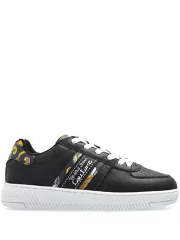 Кроссовки с принтом Barocco Versace Jeans Couture, черный