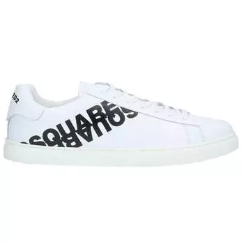 Кроссовки с зеркальным логотипом Dsquared2, белый