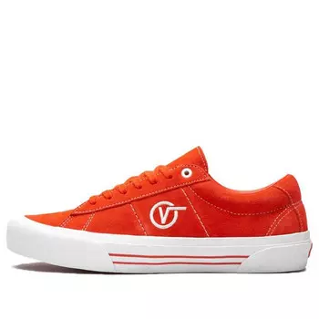 Кроссовки saddle sid pro skate red Vans, красный