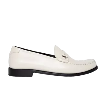 Кроссовки Saint Laurent Le Loafer Penny Slippers 'Pearl', белый