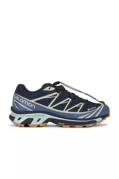 Кроссовки Salomon Xt-6 Gtx, цвет Carbon, Bering Sea, & Desert Sea