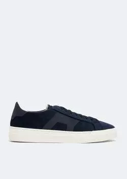 Кроссовки SANTONI Double Buckle sneakers, синий