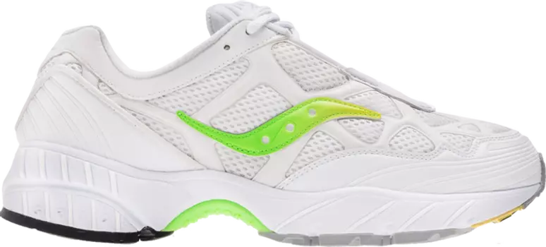 Кроссовки Saucony Kith x Grid Web Slime Yellow, зеленый