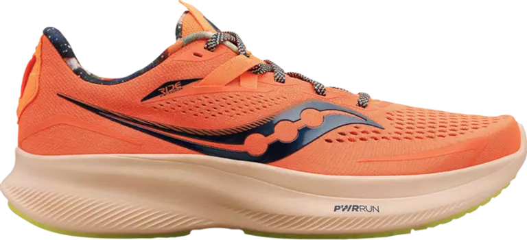 Кроссовки Saucony Ride 15 Campfire Story, оранжевый