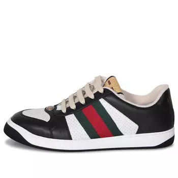 Кроссовки screener 'black white' Gucci, черный