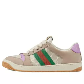 Кроссовки screener gg sneaker 'beige lilac' Gucci, бежевый