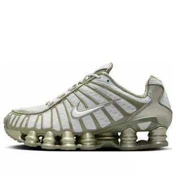 Кроссовки shox tl 'light army' Nike, серебряный