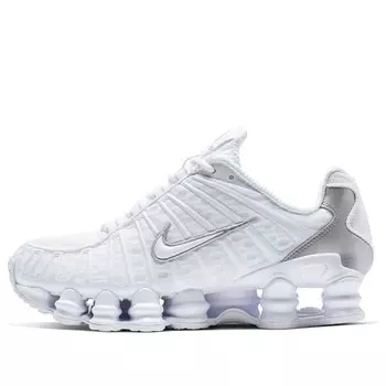 Кроссовки shox tl 'white silver' Nike, серебряный