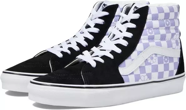 Кроссовки Sk8-hi Vans, цвет Floral Check Lavender/Black
