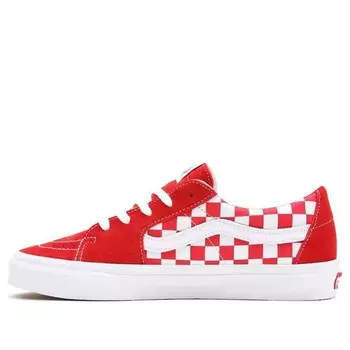 Кроссовки sk8-low 'checkerboard - racing red' Vans, красный