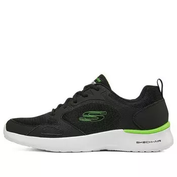 Кроссовки skech-air dynamight 'black green' Skechers, черный