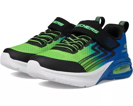 Кроссовки SKECHERS KIDS Microspec Max Advance, цвет Black/Blue/Lime