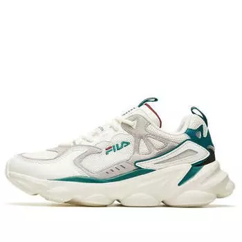 Кроссовки skipper low white/green Fila, белый