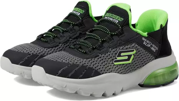 Кроссовки Slip-Ins Razor Flex Air 403839L SKECHERS KIDS, цвет Charcoal/Black
