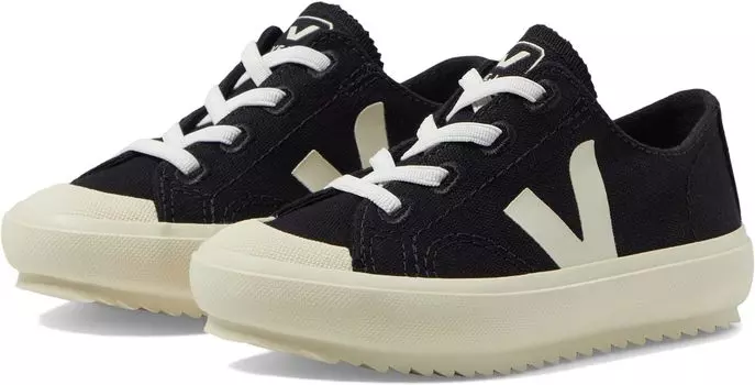 Кроссовки Small Flip El Canvas VEJA, цвет Black/Pierre
