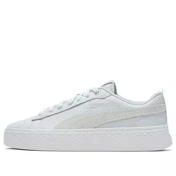 Кроссовки smash platform l light blue Puma, голубой