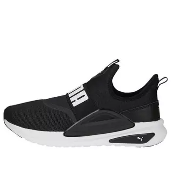 Кроссовки softride enzo evo slip-on 'black white' Puma, черный