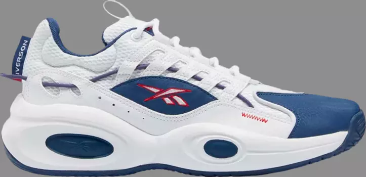 Кроссовки solution mid 'white batik blue vector red' Reebok, белый