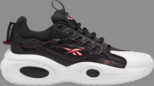 Кроссовки solution mid big kid 'black vector red' Reebok, черный