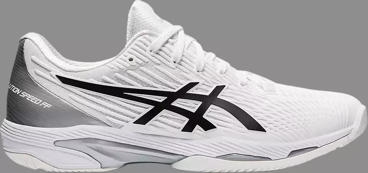 Кроссовки solution speed ff 2 'white black' Asics, белый