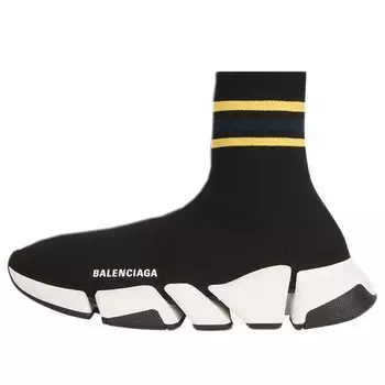 Кроссовки speed 2.0 sneakers 'striped black' Balenciaga, черный