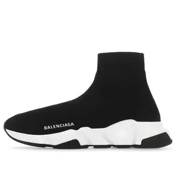 Кроссовки speed sneaker 'black white' Balenciaga, черный