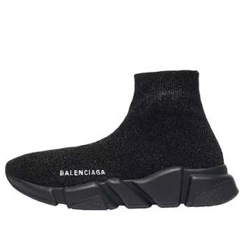 Кроссовки speed trainer 'black' Balenciaga, черный