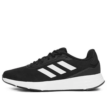 Кроссовки start your run 'black white' Adidas, черный