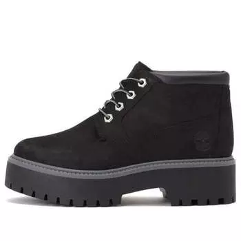 Кроссовки stone street premium platform waterproof chukka boots 'black nubuck' Timberland, черный