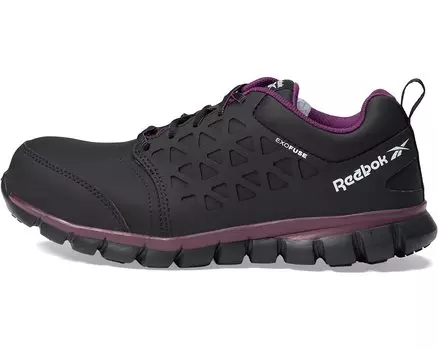 Кроссовки Reebok Sublite Cushion Work Comp Toe SD, черный/фиолетовый