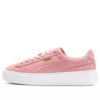 Кроссовки suede platform 'pink white' Puma, розовый