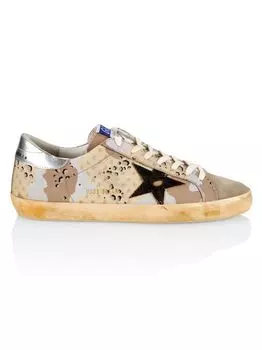 Кроссовки Super-Star с камуфляжным принтом Golden Goose